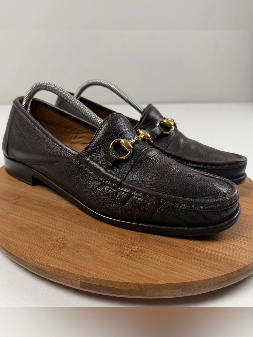 Cole Haan Made in Italy Ascot II Brown Leather Horsebit Loafers